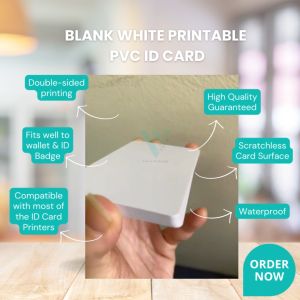 High Quality Blank White Printable PVC ID Card (10pcs/100pcs/250pcs/300pcs) (Ready Stock)