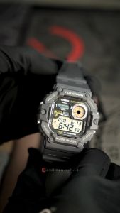 Jam Tangan Pria Casio WS-1700H-8A Digital Dial Light Grey Resin Band