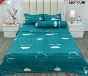 Ga trải giường 1m/1m2 gồm 1 ga chun vỏ gối nằm bộ ga gối kí túc xá bệnh viện 1m/1m2 Mẫu GẤU X.O