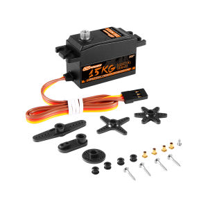 DSpower 15KG Mô-men Xoắn Cao Servo Kỹ Thuật Số Bánh Răng Kim Loại Kiểu Dáng Thấp Dành Cho Xe Máy Bay Trực Thăng RC Tỷ Lệ 1/8 1/10 Tương Thích Với Axial Arrma