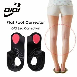 DIDI 1 Pair Flat Foot Corrector Gel Insole Cure Flat Feet O/X Leg Arch Supports Orthopedic Correct Insoles