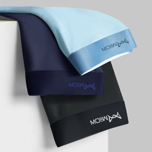 MiiOW 3 แพ็คกางเกงบ็อกเซอร์ผู้ชาย Graphene Antibacterial ชุดชั้นในชายผ้าไหมน้ำแข็งนักมวย Breathable Boxer กางเกงขาสั้นชุดชั้นในชาย L-5XL M1511