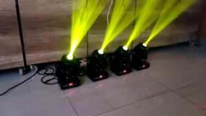 COD Cepat Lampu Sorot LED Spotlight 12 Degree 8 Warna Waterproof RGBW IP20 60W 220V / Lampu sorot panggung warna warni jarak jauh putih bergerak kecil mini bisa muter berputar beam - BLACK