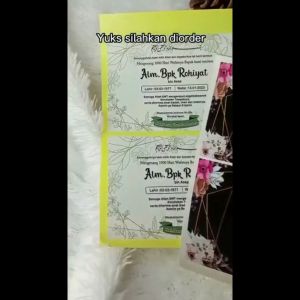 2-4 Stiker Tahlil Haul Mengenang Wafatnya 40 100 1000 Hari Tahlilan Pengajian Sticker