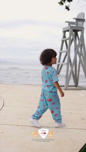LIBBY Set Oblong Rib Pendek - Celana Panjang Girl