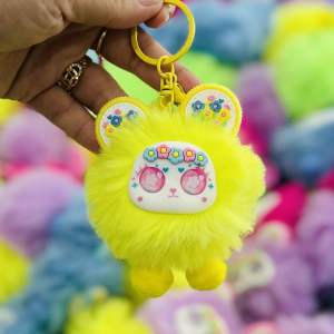 Móc Khóa Lông Xù Móc Chìa Khóa Phụ Kiện Túi Xách Quà Tặng Dễ Thương