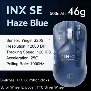 Inphic INX SE PAW3395 8000Hz Ultra-Lightweight Wireless Gaming Mouse 26000DPI Dual Mode 2.4G/Wired 650IPS 50G for Desktop Laptop