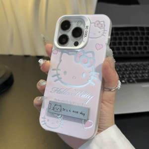 Case For VIVO V40 V40Pro V30Pro 5G hello kitty pattern with Hidden Stand Holder Cartoon Pattern VIVO V29E/V29/V27