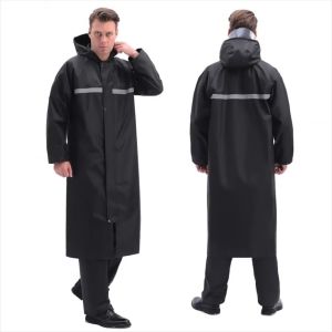 YONUO  เสื้นกันฝนผู้ใหญ่ ชุดกันฝนมอไซค์ เสื้อกันฝนมอเตอร์ไซค์ เสื้อกันฝนมีฮู้ด ตัวเสื้อยาว มีแถบสะท้อนแสง