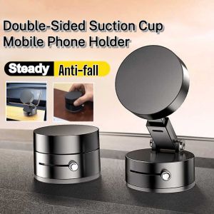 Double-Sided Suction Cup Mobile Phone Holder Strong Magnetic Phone Mount Compact Lightweight Vacuum Suction Phone Holder车载手机支架