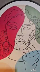 Zehandcraft - Hiasan Dinding Aesthetic Abstrack Botanical / Hiasan Ruang Tamu Gaya Arch Shape