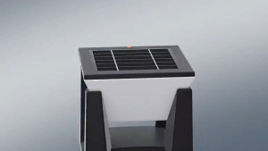 solar post light outdoor waterproof Garden post lamp LED tricolor column light solar Pillar light with solar panel Waterproof IP65 Gate Wall Lights Outdoor Pillar Light Lampu Pagar Holder Outdoor Pillar Lights Automatic Remote control Sensor Warm