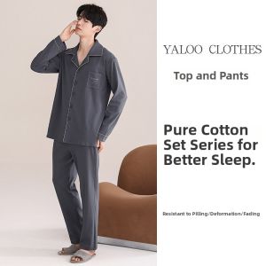 yaloo | 100 Pure Cotton Mens Sleepwear Set