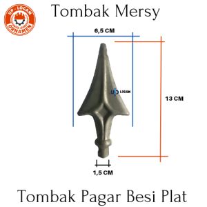 Tombak Mersy Besi plat ornamen pagar / Aksesoris Ornamen Pagar Tralis