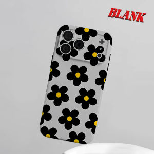 BILIBILI | Black Yellow Daisy Phone Case for iPhone 18 17 16 15 14 13 12 11 Air Pro Max Plus Double-layer Cover
