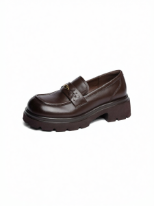 Josiny | English Style Soft-bottom Chunky Sole Loafers