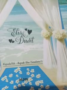 print UNDANGAN NIKAH ERBA 88209 (isi 50 lembar) PERNIKAHAN SUNAT SUNATAN KHITAN KHITANAN FREE PLASTIK FOTO DESIGN