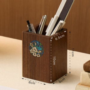 FANHAN | Hộp Bút Để Bàn Đa Năng Bằng Gỗ Tự Nhiên