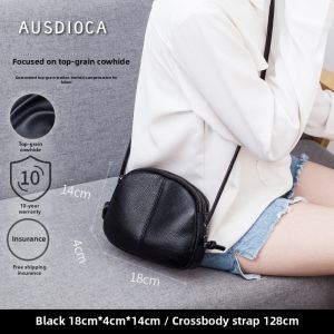 AUSDIOCA | Real Leather Shell Shape Small Crossbody Handbag