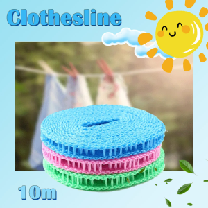 10M Anti-skid Windproof Clothesline Portable Outdoor Cloth Hanging Rope