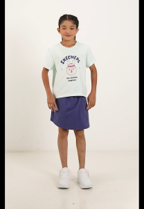 Skechers Girls Urban Outdoor Short Sleeve Tee - SL425G289-04VJ Budak Perempuan