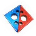 Thước Đo Góc Hợp Kim Nhôm 45 Độ Cho Chế Biến Gỗ Tam Giác Đế Chế & Hệ Mét Công Cụ Đo Vuông Của Thợ Mộc. 