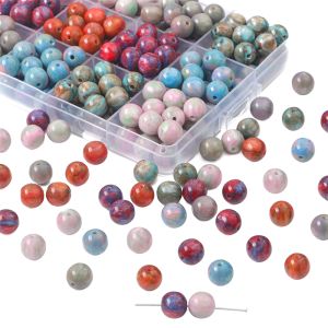 10ชิ้นลูกปัดลูกปัดเรเซิ่นทำมือ10มม. ลูกปัดทรงกลมฟ้าดาวสำหรับสร้อยคอสร้อยข้อมือทำเครื่องประดับต่างหู