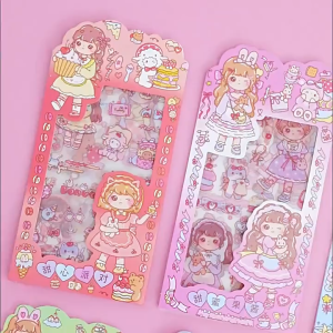 [BISA COD] STIKER DEKORASI LUCU & STICKER PANDA 3D STIKER MOTIF CARTOON GIRL BUDDY CUTE SERIES LUCU & UNIK