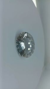 Natural White Brazil Quartz 21.92 Cts. Oval Eye Clean Grade AAA+ Loose Gemstone