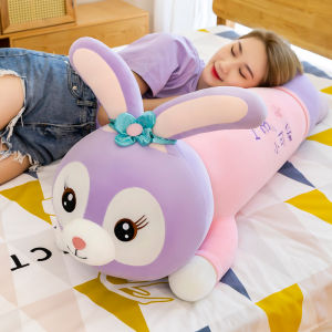 Cute Rabbit Pillow Long Pillow Stuffed Toy Sleep StellaLou Doll Bed Big Doll Ragdoll Leg-Supporting