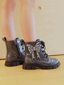 Sepatu Knee Boots Anak Perempuan Ribbon Import Murah COD (ZH-SS230)