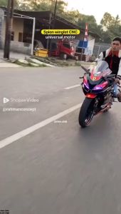 SPION WINGLET REAR MIRROR MODEL F22 R ZX25R NINJA 250Fi CBR