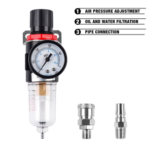 AFR2000 1/4 Pneumatic FilterAir Pressure Regulator For Air CompressorOil-water SeparatorCopper Filter ElementPneumatic Tools