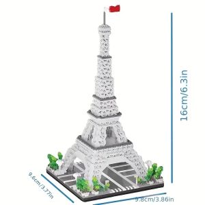 1890 Mảnh Ghép Mô Hình Tháp Eiffel Quà Tặng Halloween Giáng Sinh Lễ Tạ Ơn Bộ Xếp Hình Siêu Nhỏ Dành Cho Lứa Tuổi Từ 14 Trở Lên
