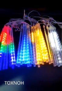 Christmas Decoration Light Fairy Lights 8 Tubes LED Meteor Shower Light Waterproof Christmas Light String Outdoor Wedding Party Decoration Christmas Decoration