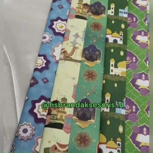 KERTAS KADO MOTIF IDUL FITRI / KERTAS KADO MURAH / KERTAS KADO BAHAN BAGUS / KERTAS BUNGKUS KADO LEBARAN KKL6313