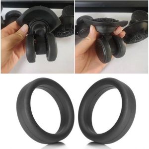 2/4Pcs Ring Karet Roda Koper Pengganti Cincin Karet Luggage Wheel Ring 35-50Mm Stretchable Untuk Roda Koper
