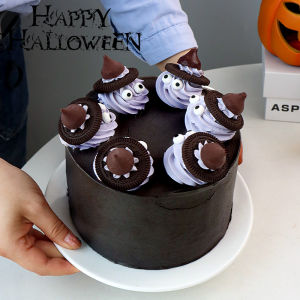 Halloween Candy Cake Decoration Display Piece Waterdrop Chocolate Internet Famous Monster Eyes Sugar Baking Dessert Costume