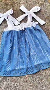 Dress Bayi Perempuan 6-12 Bulan Model Pita Bando Cantik – Gaun Bayi Lucu Elegan