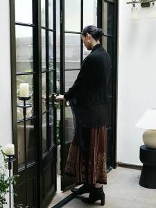 Vintage Slimming Silk Blend Knit Cardigan