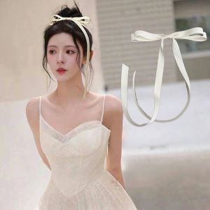 Kẹp Tóc Thắt Nút Bướm Màu Trắng Kem Cho Bé Gái Kẹp Tóc Trên Đầu Kẹp Tóc Hình Mỏ Vịt Kẹp Tóc Vải Thời Trang Mới Không Có Thương Hiệu