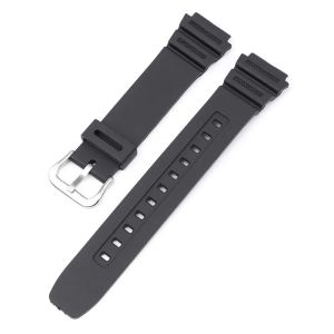 Strap for Casio G-Shock AQ-S810W F-108 W-735H W-216H SGW-300 AE-1000W AE-1200 Black Rubber Silicone Watch Band Bracelet 18mm