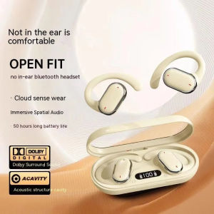 X97 Wireless Earphones Stereo Bluetooth Headphones Sound Open Ear Headset With Power Display Charging Case For Running Workout Sports