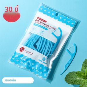 ไหมขัดฟันแบบมีด้ามจับ รสชาติมิ้นท์ ขนาดใหญ่ - 300/150/30 ชิ้น ไม้ทำความสะอาดซอกฟัน วัสดุโพลีเอทิลีน ช่วยให้รอยยิ้มสดชื่น