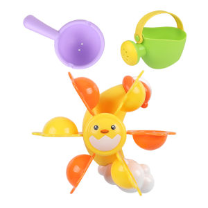 Baby Bath Time Fun Water Sprinkler Toy Set for Boys And Girls Bath Tub Playful Water Play Shower Head Plastic Manual Powered