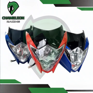 CHAMELEON Motorcycle RAIDER150 Headlight Assembly BLACK/RED/BLUE