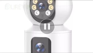 กล้องวงจรปิด 360° V380Pro เลนส์กล้องสองตา การจราจรโทรศัพท์มือถือ SIM4G HD กล้องมองกลางคืน