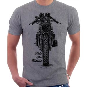 Honda | Honda Mens and Womens T-shirt Honda CB 200 Summer Motorcycle Tee Racing Short-sleeved Spring Cycling Off-road Loose Top