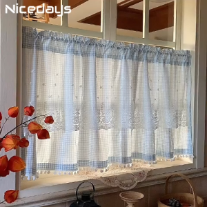Lababo Kitchen Curtain Waterproof Sink Curtain Kitchen Lababo/Sink Lababo Kitchen Curtain Short Curtain Size 100/150*70cm