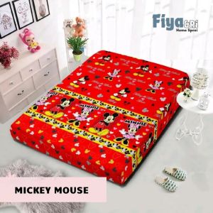 Sarung Kasur Busa Resleting Motif Karakter Bahan Polyester Size 70x200x10 - 200x200x20 Murah dan Terlaris